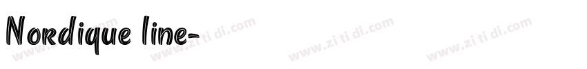 Nordique line字体转换 Nordique line字体转换
